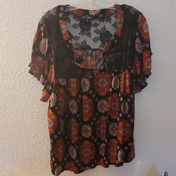 Curvy sense size 1x beautiful women fall top - Picture 8 of 8